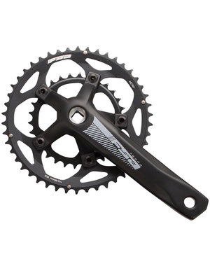  FSA, Tempo Double Adv JIS, Crankset, Speed: 10/11, BCD: 80/110, 30/46, Square, 170mm, Black