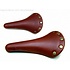 Bike Attitude selle cuir brun avec rivets en cuivre