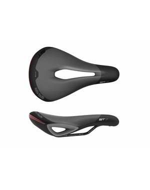  Selle Italia, ST 7 Vision Superflow, Saddle, 250 x 165mm, Unisex, 395g, Black/Hi-Viz