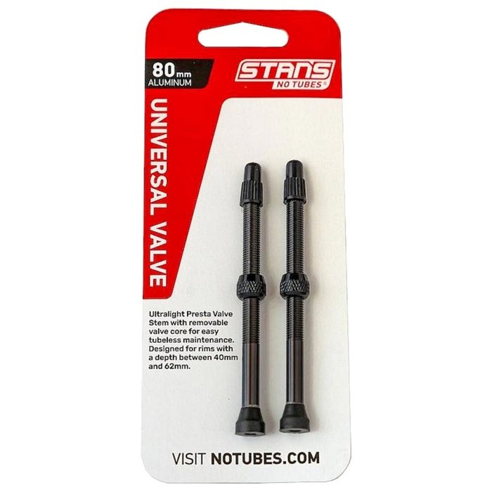 Stans' valves tubeless - Presta 80mm - Paire