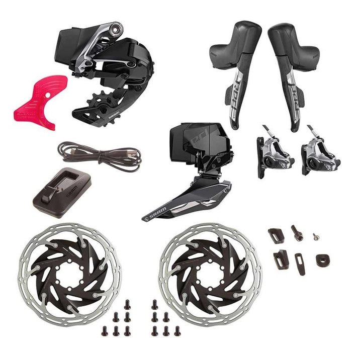 SRAM, Red eTap AXS HRD, Build Kit, 2x, Hydraulic Disc, Flat Mount 2 piece, Kit