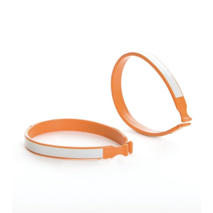 EVO, Plastic Pant Clip With Reflective Stripe, Orange