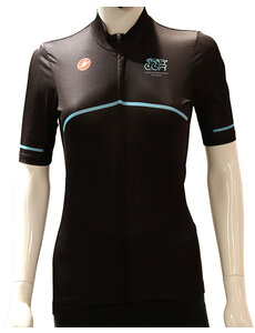 Vêtements CGR Maillot Femme SS Blk/Sky CGR10