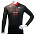 Vêtements CGR Maillot Homme LS Blk/Red/White CGR11