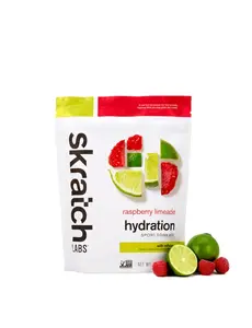  Skratch Labs - Mélange de boisson caféiné : Limonade aux limes et framboises 440 g