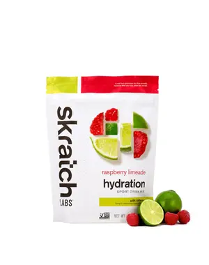  Skratch Labs - Mélange de boisson caféiné : Limonade aux limes et framboises 440 g