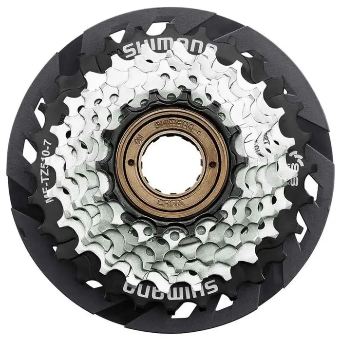 Shimano Shimano, FREEWHEEL, MF-TZ510 14-28T, 7-SPEED, 14-16-18-20-22-24-28T, W/SPOKE PROTECTOR