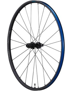 Shimano Shimano, REAR WHEEL, WH-RX570-700C, 24H, FOR 11/10-S, OLD:142MM, R:12MM E-THRU, TUBELESS, BLACK, CL DISC