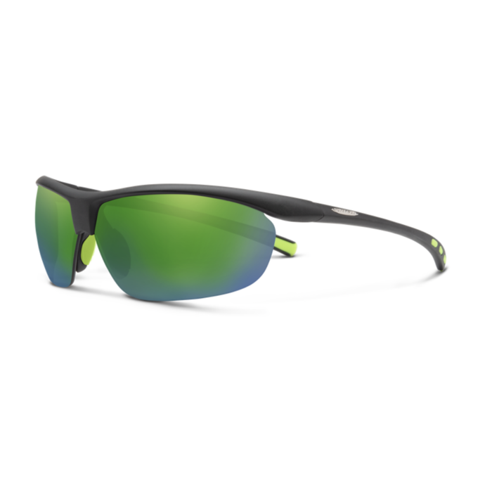 Suncloud Zephyr Matte Black Green Mirror