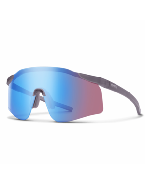  SMITH lunettes Defy Matte Meteorite Crystal | ChromaPop Low Light Rose Blue Mirror