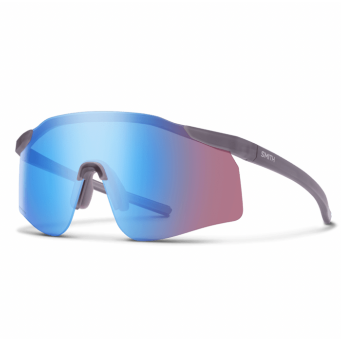 SMITH lunettes Defy Matte Meteorite Crystal | ChromaPop Low Light Rose Blue Mirror