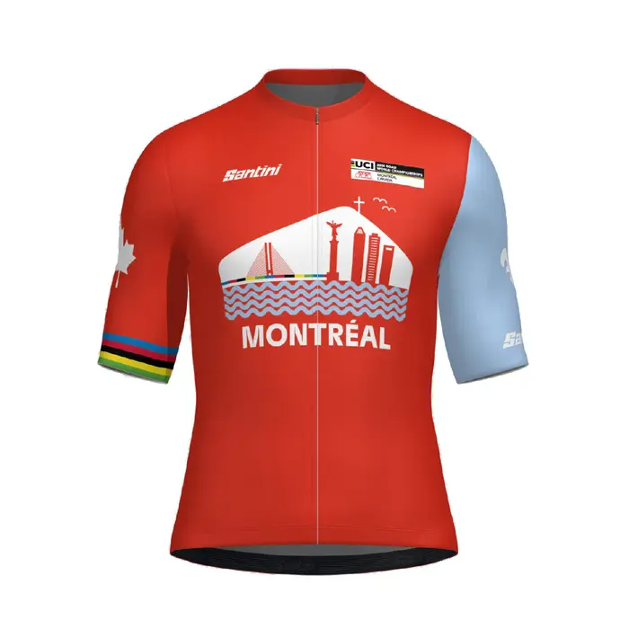 Santini Maillot officiel mondiaux UCI Montréal 2026 UNISEXE