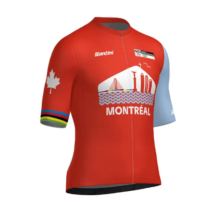 Santini Maillot officiel mondiaux UCI Montréal 2026 UNISEXE
