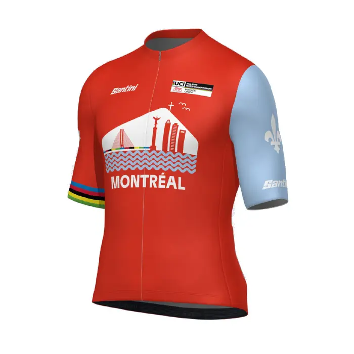 Santini Maillot officiel mondiaux UCI Montréal 2026 UNISEXE