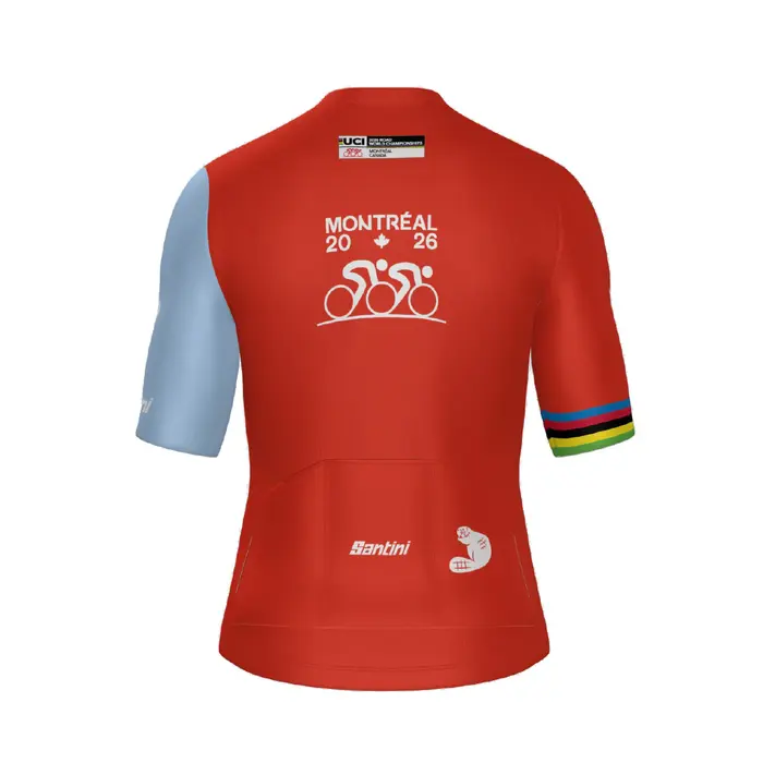 Santini Maillot officiel mondiaux UCI Montréal 2026 UNISEXE