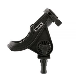 Scotty Cup Holder w/Rod Holder Post & Bulkhead/Gunnel Mount Black