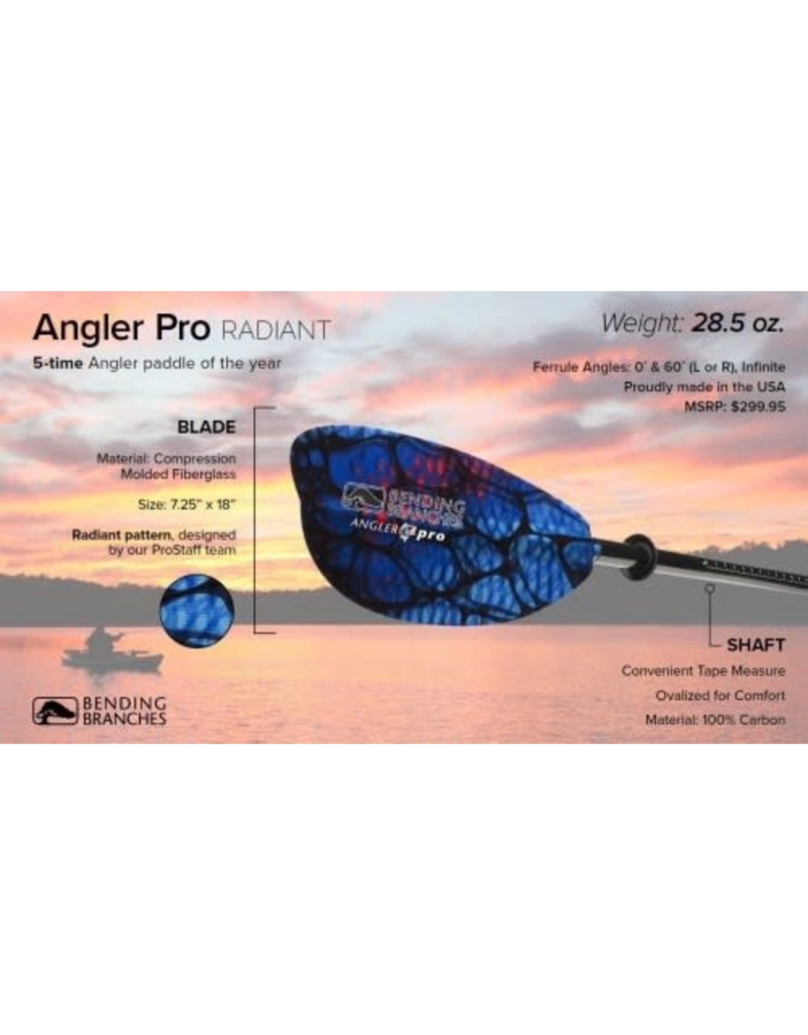 Bending Branches Bending Branches pagaie Angler Pro