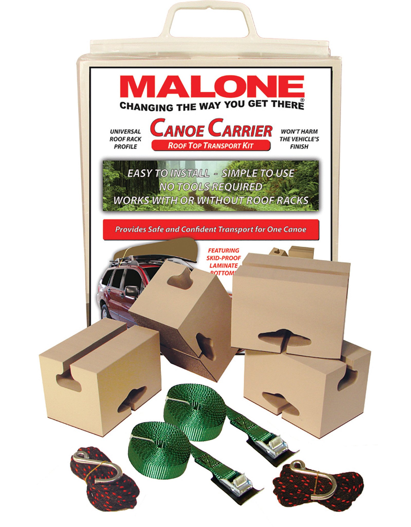 Malone Auto Rack Malone canoe Carrier with tie-downs kit