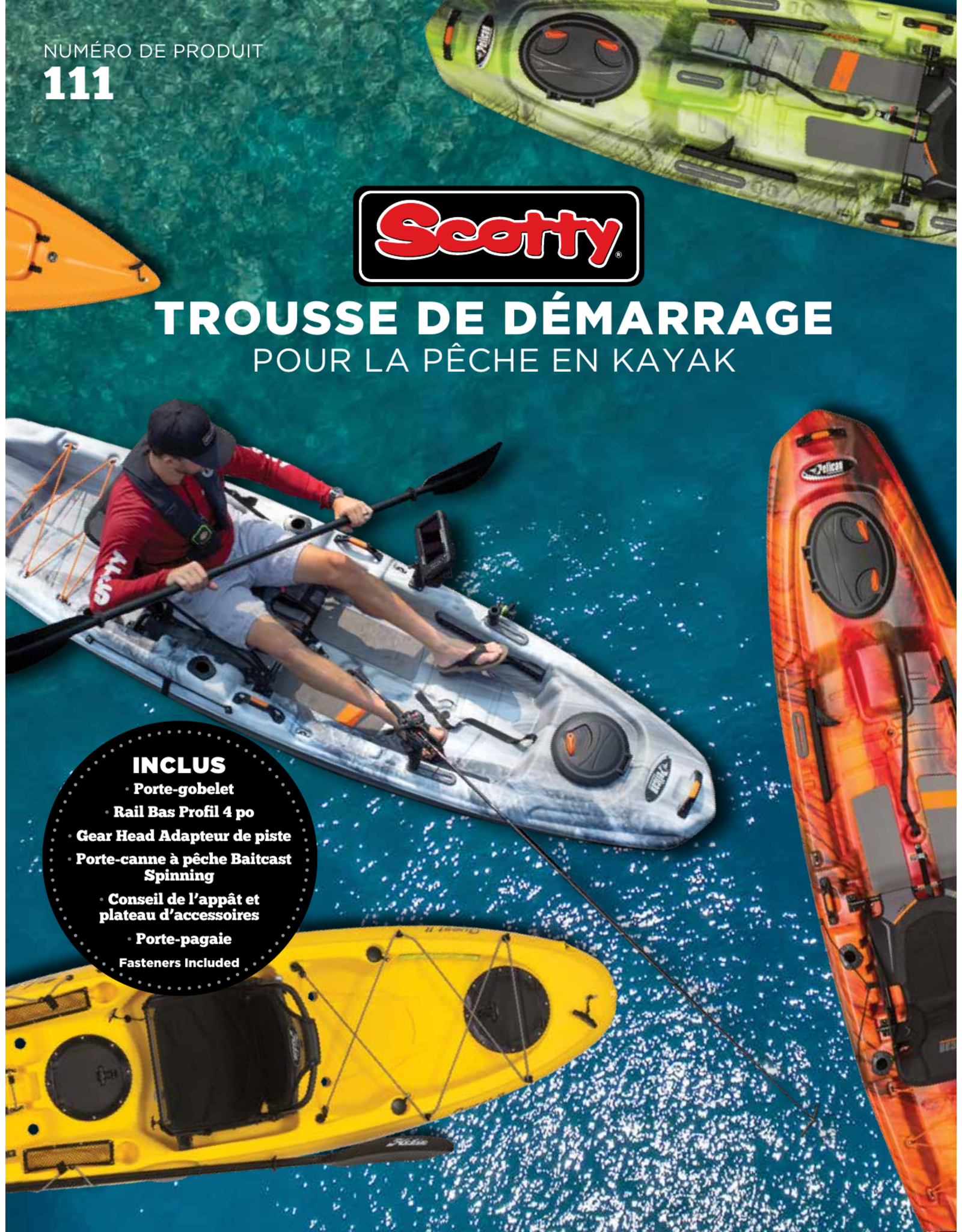 Scotty Scotty 111 Trousse de Départ pour Kayak de Pêche