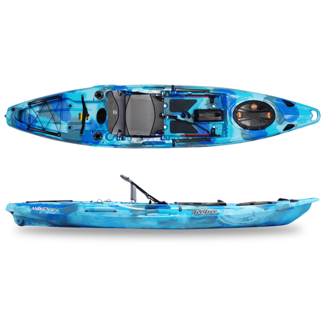 Moken 12.5—Paddle Only Multi-Purpose Fishing Kayak by Feelfree