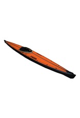 Nautiraid Nautiraid kayak KARAN 520 PVC Bois monoplace +Pack Evasion + Cale Pied Orange