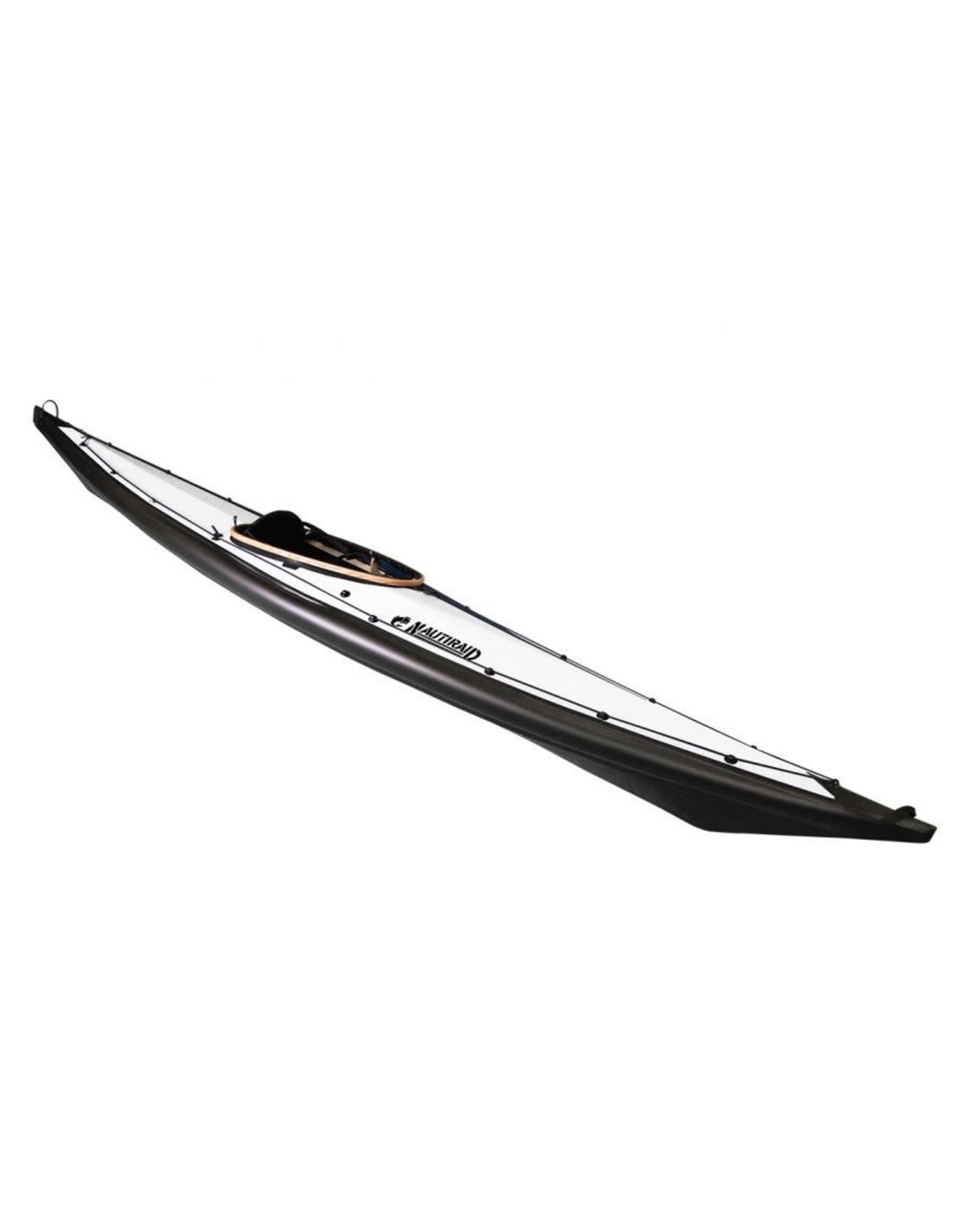 Nautiraid Nautiraid kayak NARAK 460 Bois PVC Monoplace + Pack Evasion + Foot Pegs