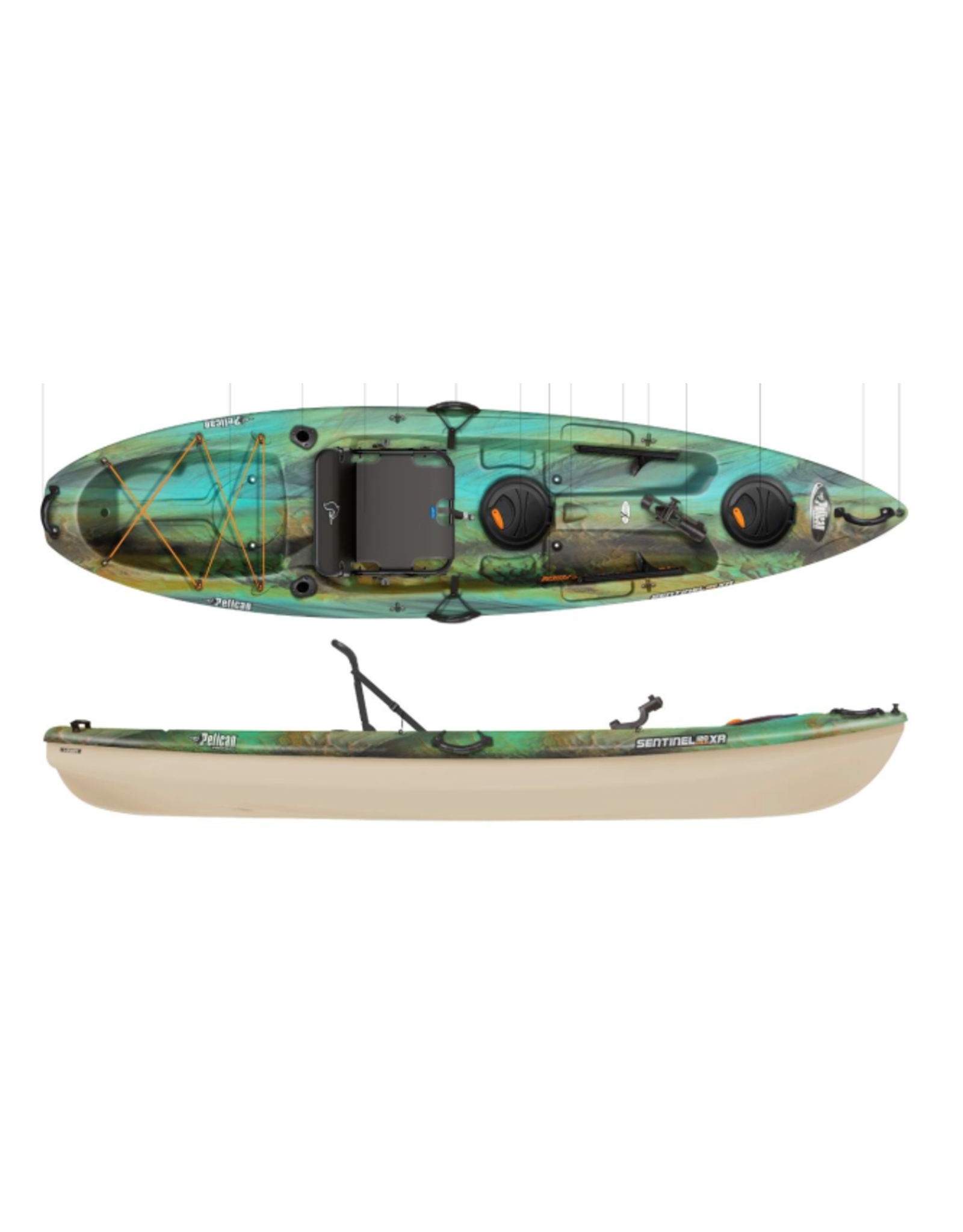 Pelican kayak Sentinel 100XR Angler e/Send - Kayak Junky