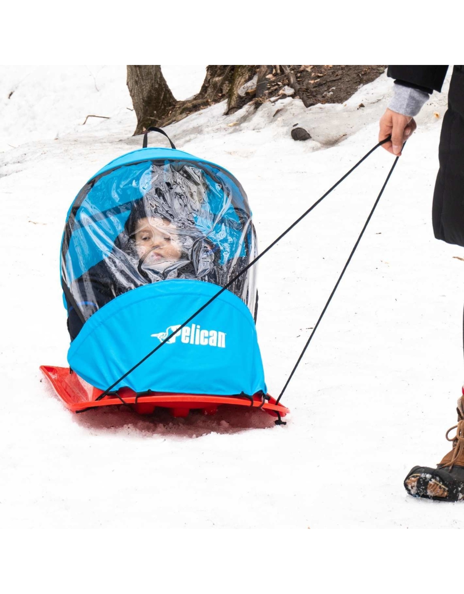 Pelican Baby Sled Deluxe Red And Cyan Kayak Junky