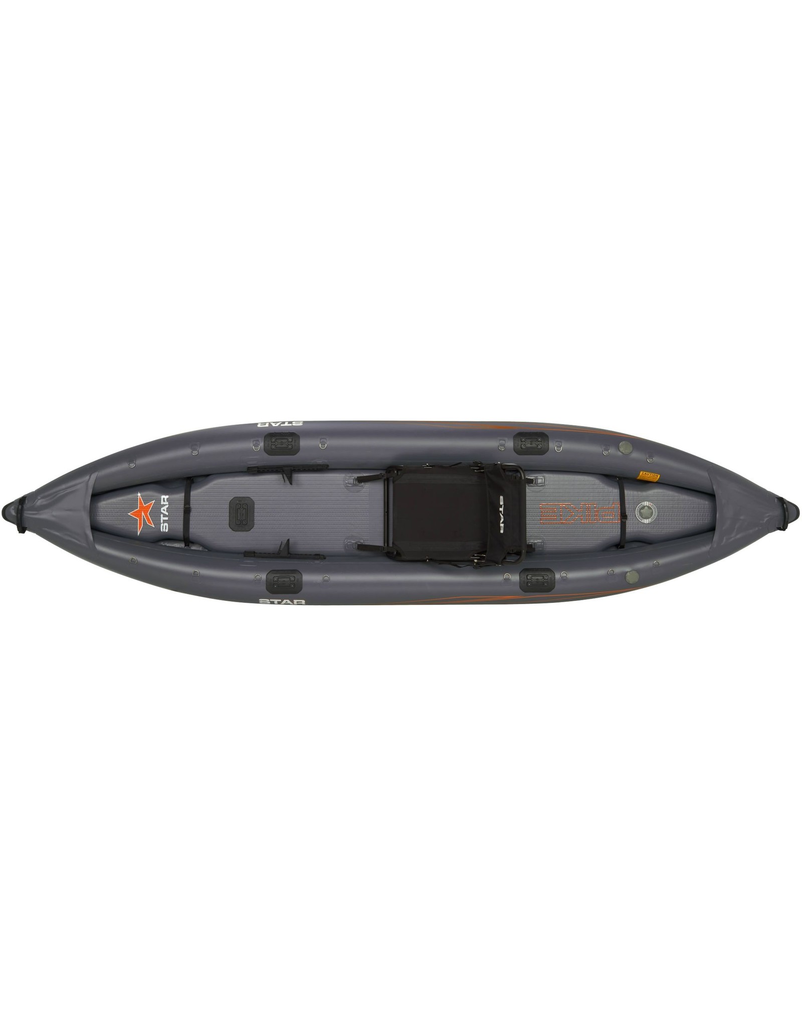 Star STAR kayak de pêche gonflable Pike Gris