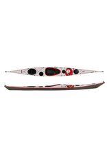P&H Custom Sea Kayaks P&H kayak Cetus MV Lightweight Kevlar/Carbon White Metallic/Clear/Red (2022)