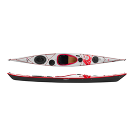 P&H Custom Sea Kayaks P&H Kayak Volan 158 Performance Kevlar/Diolen Blanc/Noir/Rouge