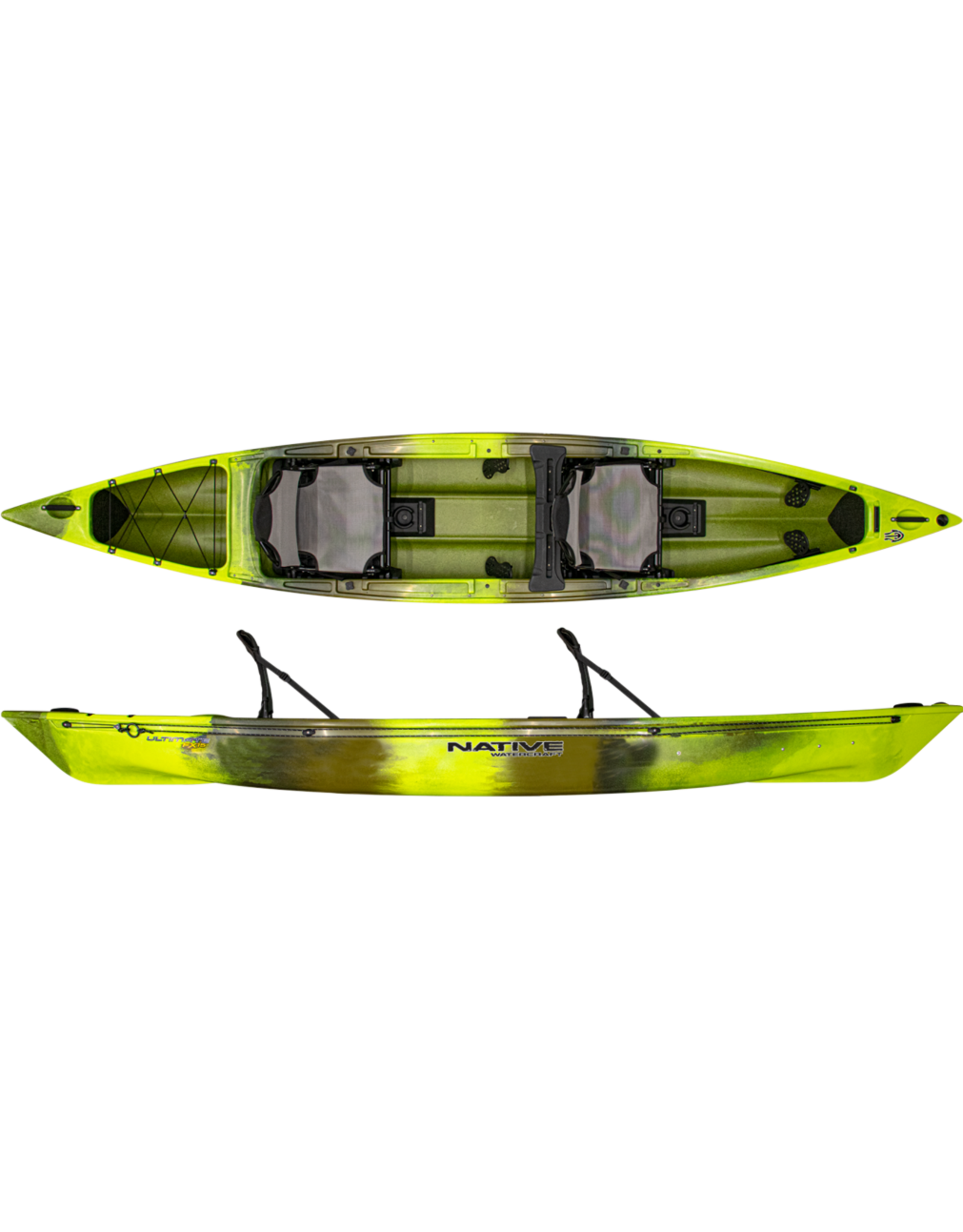 Native Kayak Ultimate FX 15 Tandem Gator Green (DEMO) - Kayak Junky