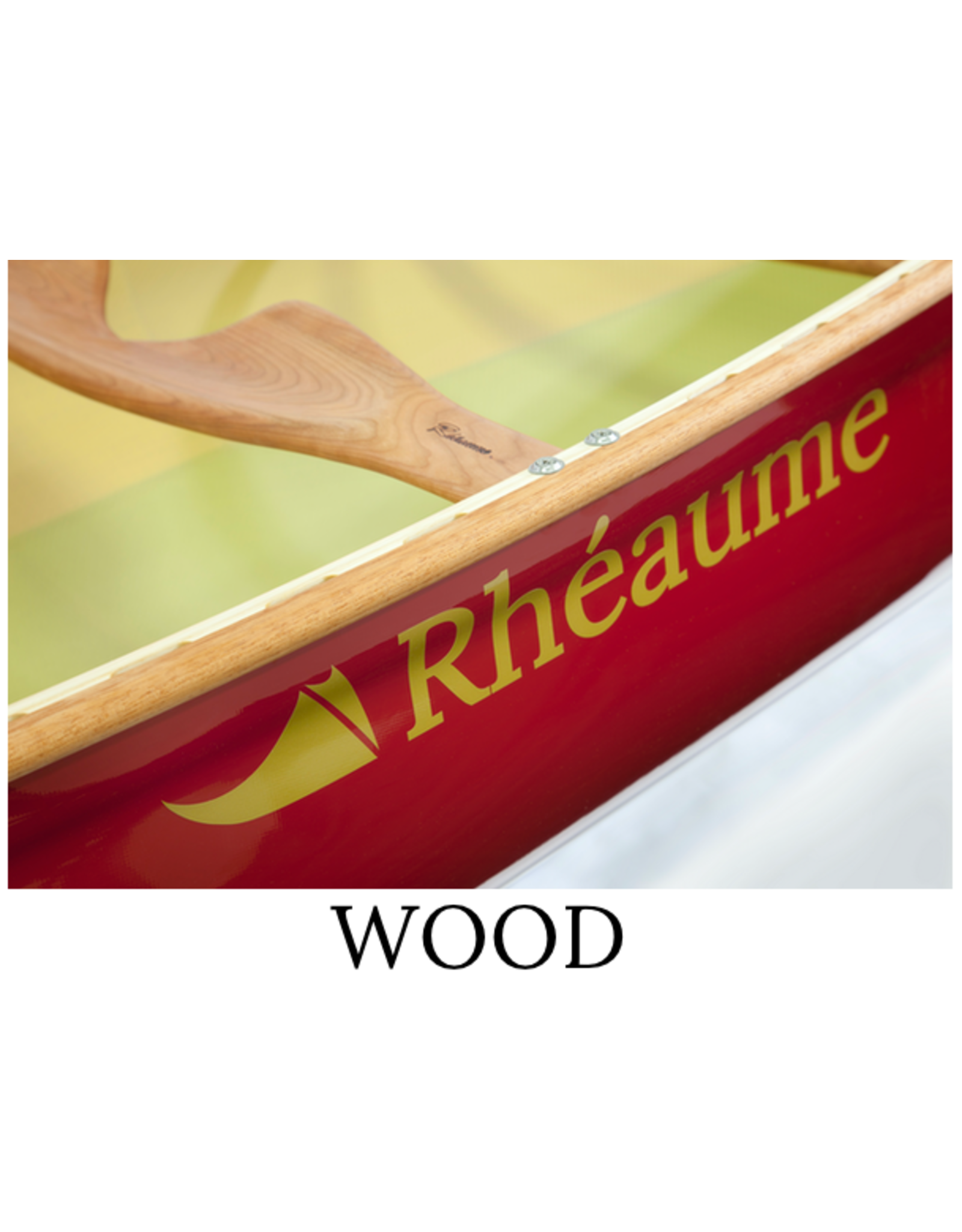 Canots Rhéaume Prospector 15' Kevlar Canoe Rheaume Red Wood