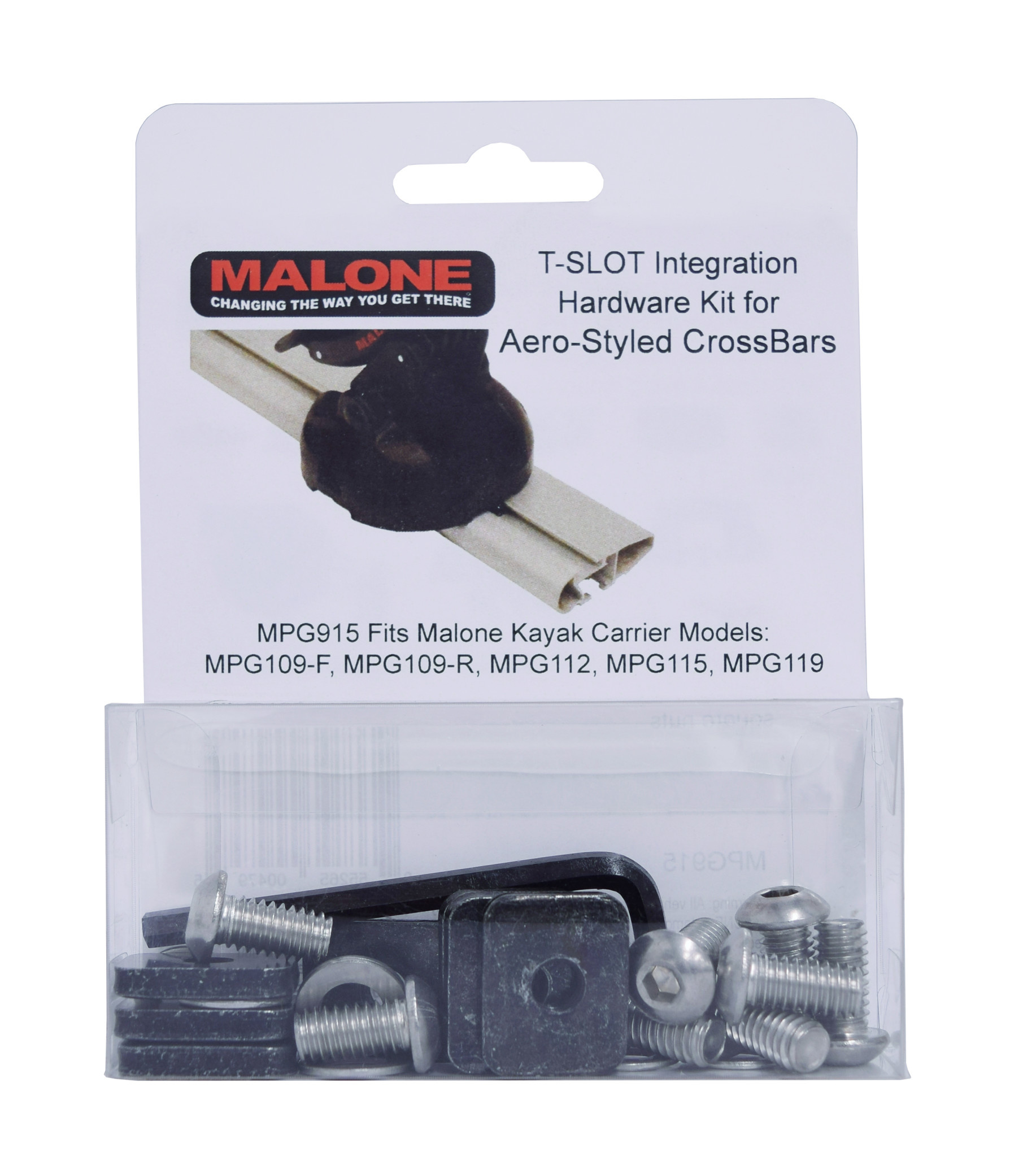 Malone TSlot Mounting Kit for Aero Style Bars (MPG110, 112, 115, 119