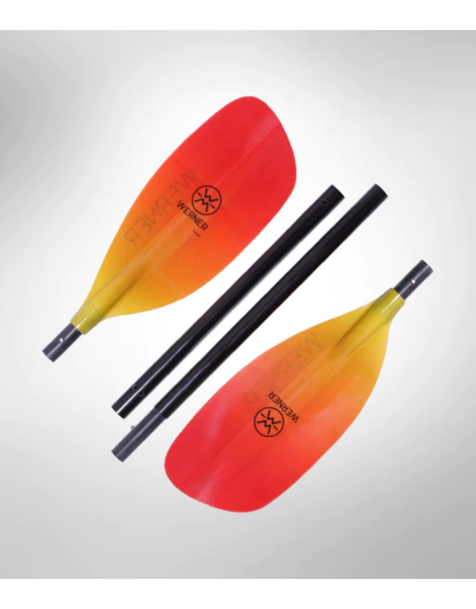 Werner Werner paddle Surge 4pc straight shaft R30 203 cm FG Blaze