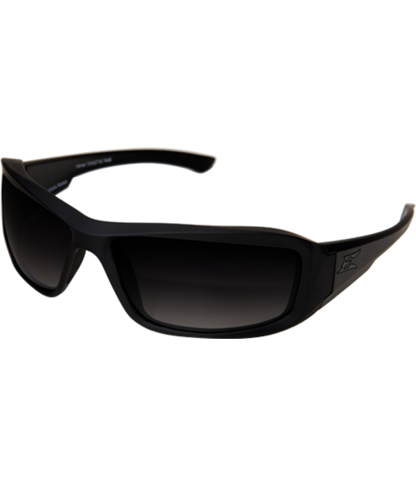 Edge Eyewear Blade Runner - Matte Black Thin Temple Polarized Gradient Smoke