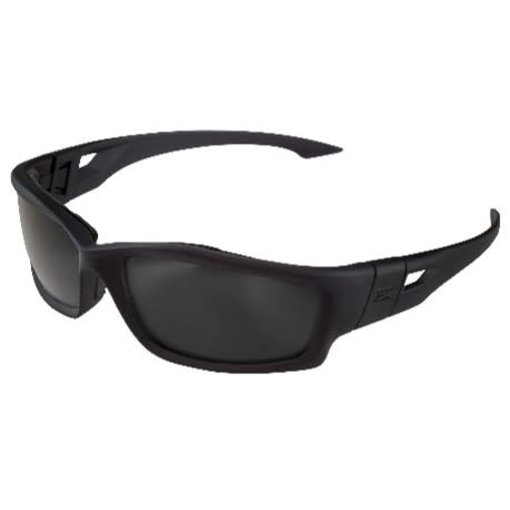 Edge Eyewear Blade Runner - Black / Polarized Smoke Vapor Shield Lenses
