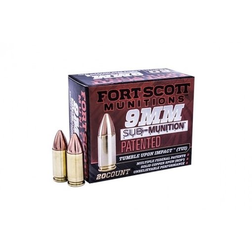 Fort Scott Munitions Fort Scott 9mm Sub munitions 125 gr  TUI - AMMUNITION