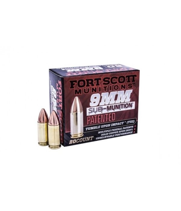 Fort Scott Munitions Fort Scott 9mm Sub munitions 125 gr  TUI - AMMUNITION