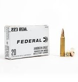 FMJ American Eagle 20 Rounds 223 55 gr. FMJ -Ammunition BOXES ONLY