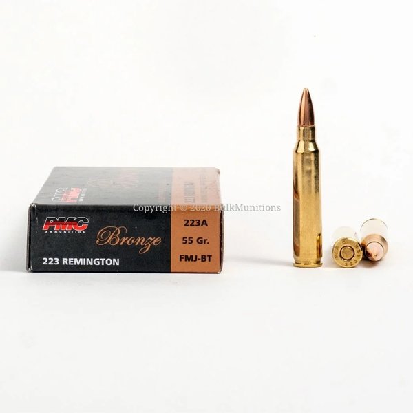223 55gr. FMJ Ammunition 1000/ Case