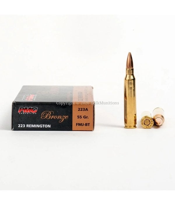 FMJ 223 55 GR. FMJ/  1000 CASE