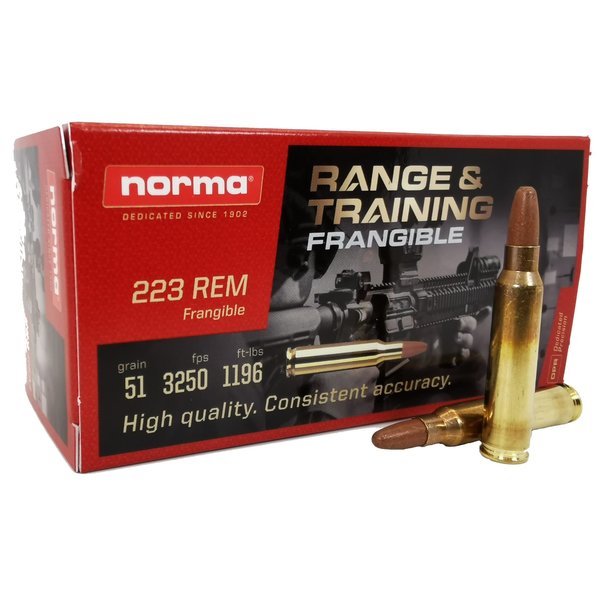 Norma Range / Training 223 Rem 51gr Lead Free Frangible 51gr