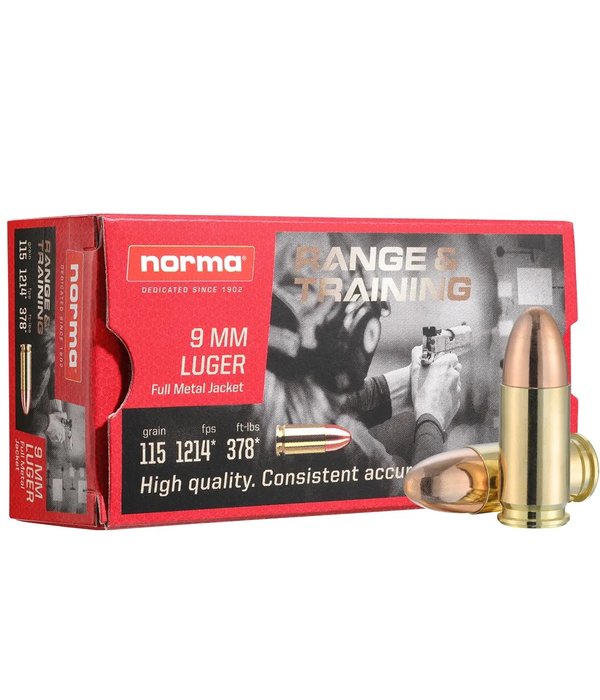 Norma Precision 9mm Luger FMJ 115gr