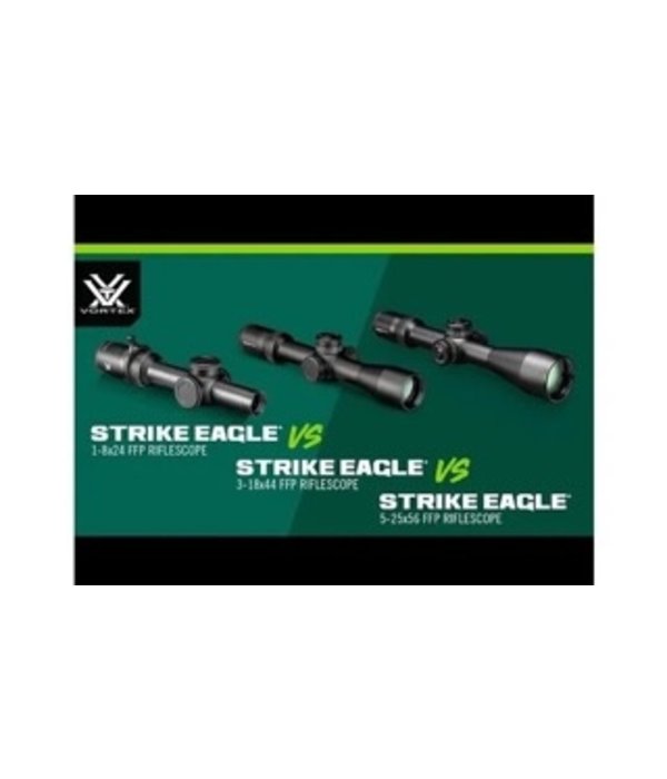 Vortex STRIKE EAGLE® 3-18X44 FFP EBR-7C (MRAD) Reticle | 34mm Tube