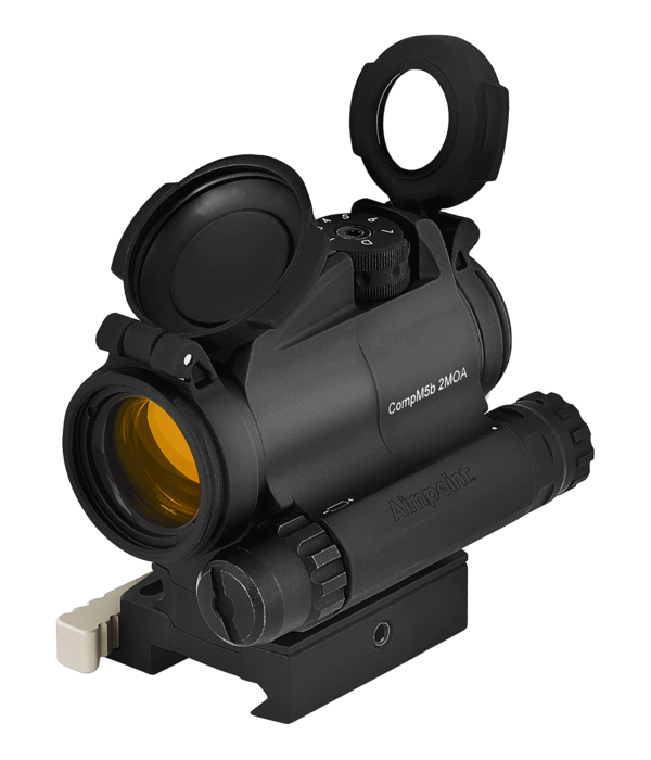 Aimpoint CompM5b (2 MOA, 39mm spacer w/ LRP Mount, 5 Ballistic Turrets)