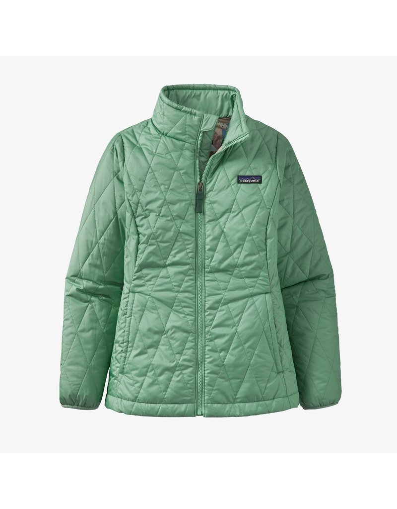 Patagonia, Jackets & Coats, Patagonia Womens Large Nano Puff Grape Sees  Green Full Zip Jacket