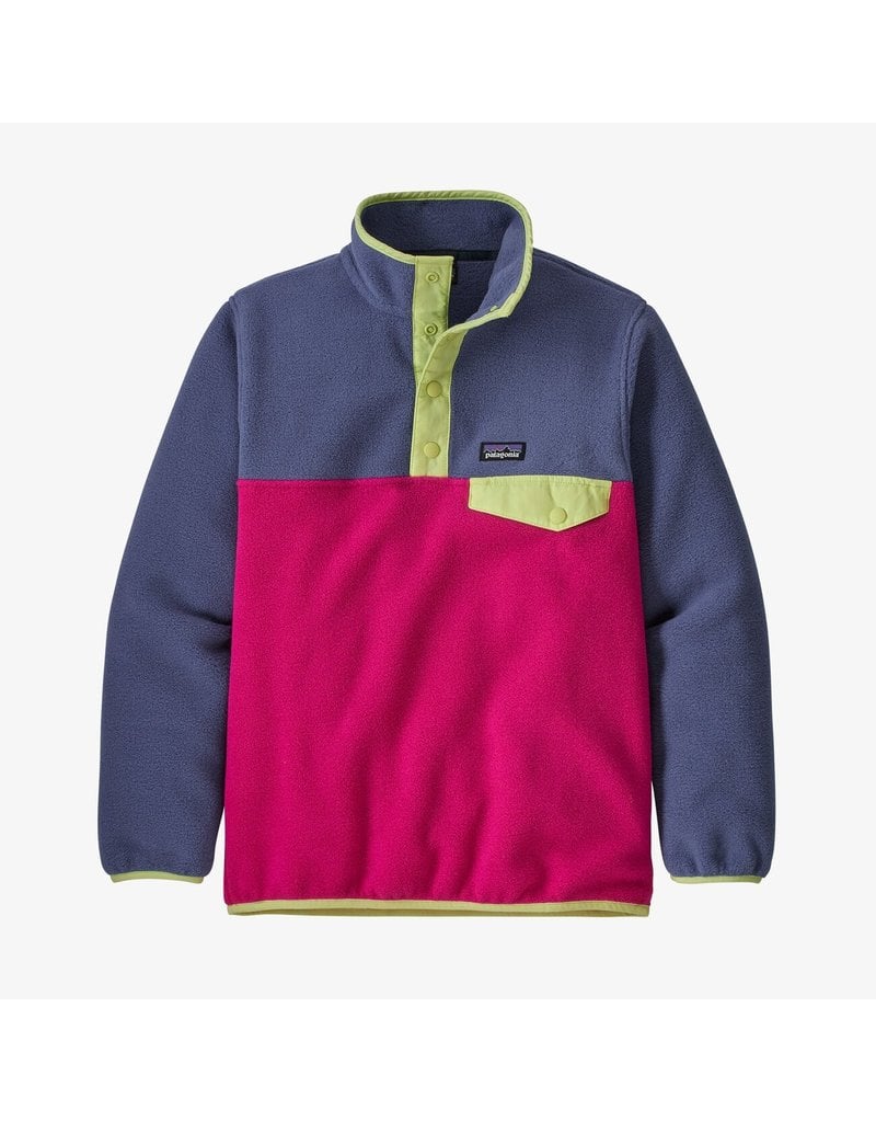 PATAGONIA Girls Zip Neck Fleece Jumper 7-8 Years Small Purple Polyester, Vintage & Second-Hand Clothing Online