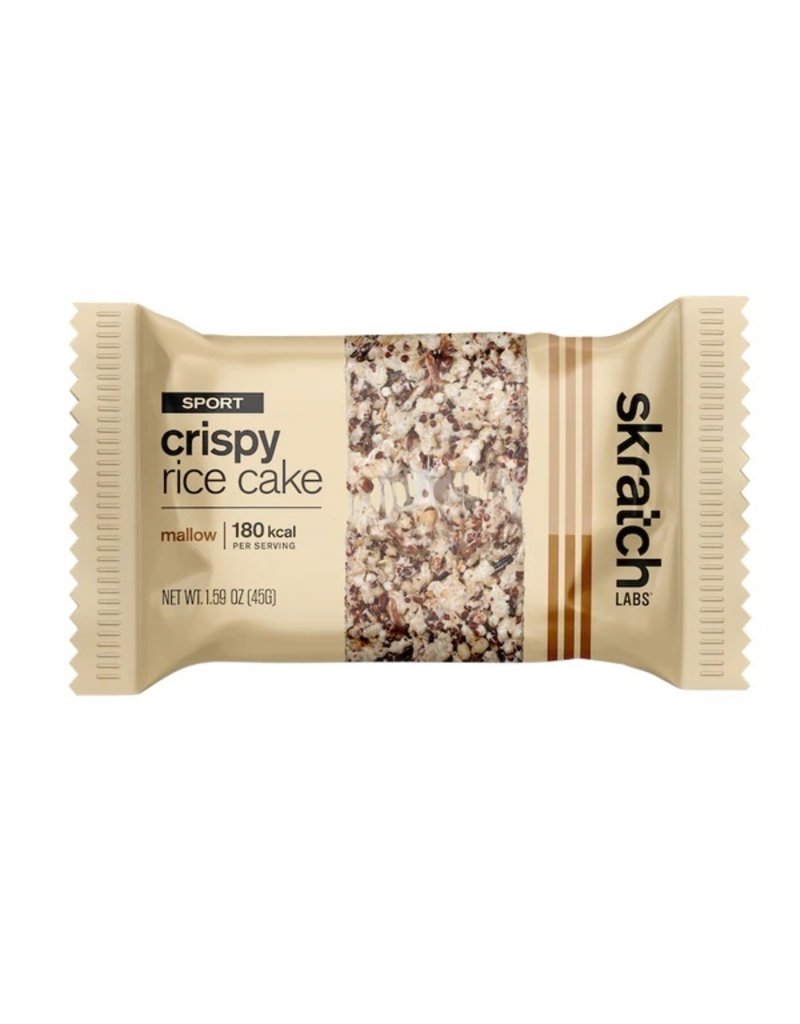 Skratch Labs Crispy Rice Cake Sport Fuel, Salted Maple + Mallow, 45g Bar, Single