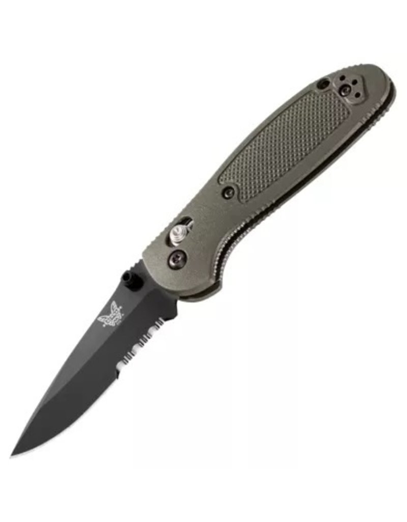 Benchmade Mini Griptilian 556SBKOD-S30V Serrated Black Olive